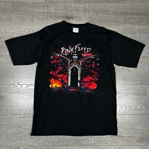 Vintage 1997 Pink Floyd The Wall T-Shirt All Sport Heavyweight XL Black 90s Tee